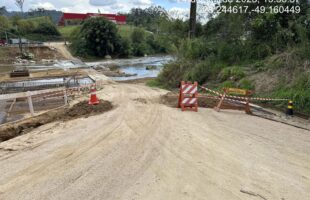 Ponte da Represa entra em colapso e é interditada em Braço do Norte