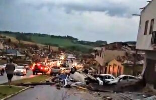 Tornado no Paraná teve ventos superiores a 250 km/h, afirma governador