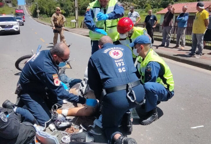 Motociclista morre após colisão com carro em Cocal do Sul