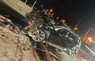 Motorista fica preso às ferragens em colisão frontal com caminhão na BR-101