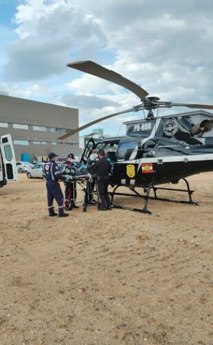 Menino de 9 anos passa por resgate aéreo cardíaco em Braço do Norte