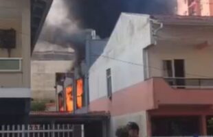 Incêndio consome cervejaria em Itapema na véspera de Natal