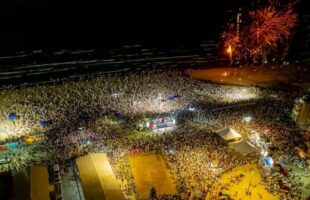 Laguna prepara réveillon 2026 com fogos em três praias