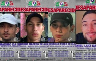 Quatro jovens desaparecem em SC após mudança de MG para trabalhar