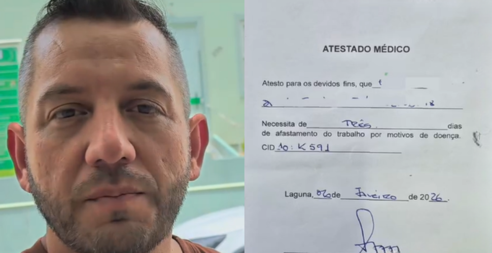 Atestado médico é oferecido por R$ 125 em denúncia gravada em Laguna