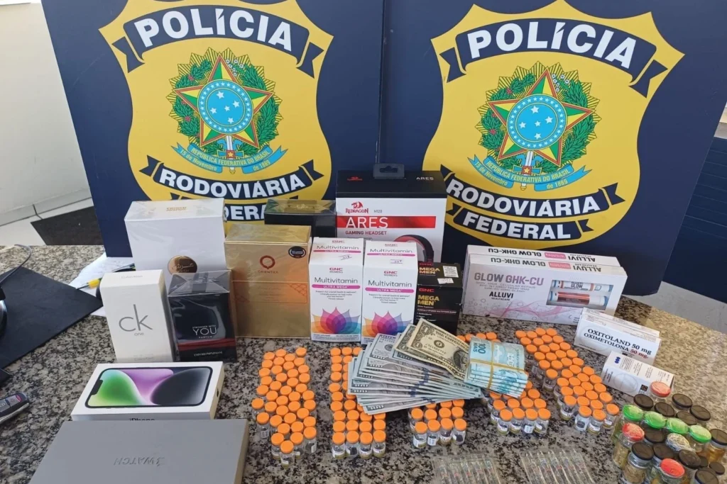 PRF apreende medicamentos para emagrecimento e anabolizantes na BR-101