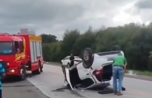 Acidente entre dois veículos é registrado na BR-282, em Bom Retiro