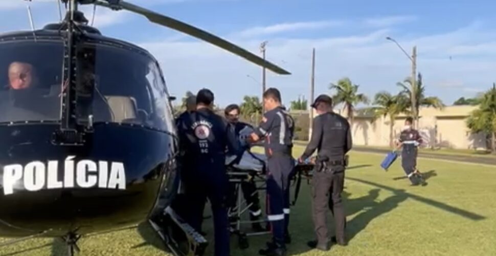 Criança de 2 anos é transferida em operação aeromédica em Lauro Müller