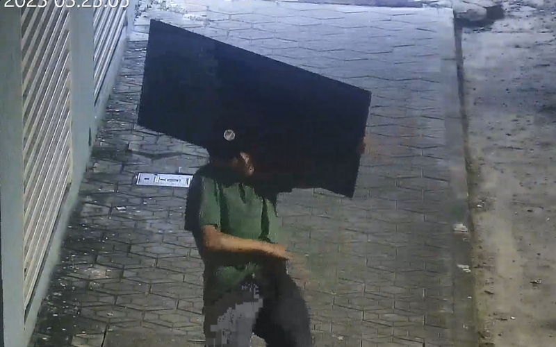 Vizinho confessa furto de televisão em orleans após ser flagrado por câmeras