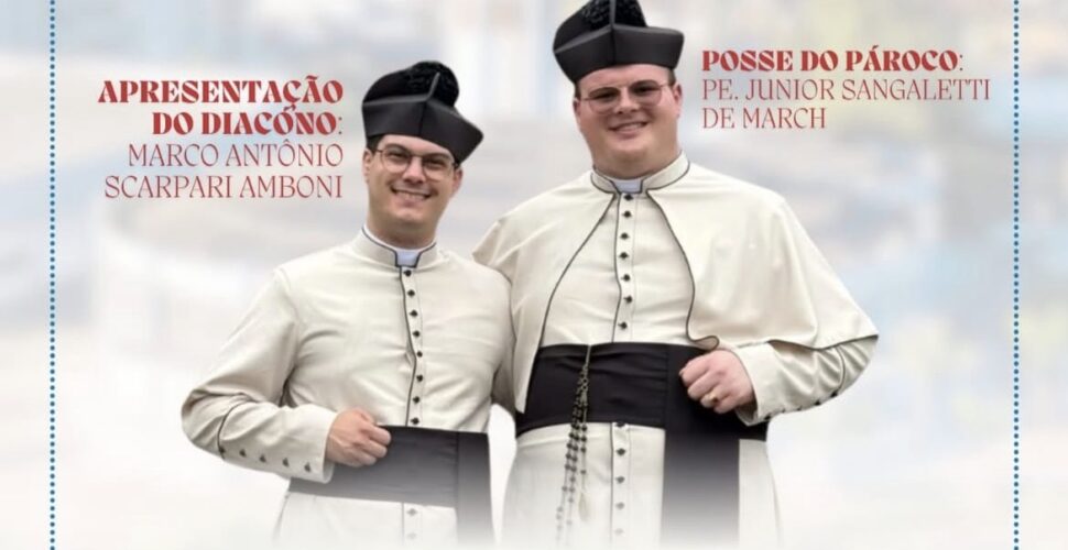 Missa de hoje à noite marca posse de novos líderes em paróquia de Lauro Müller