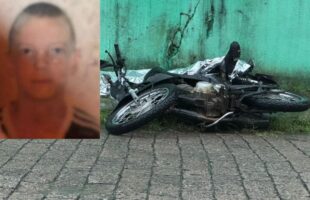 Motociclista é atingido por fio de alta tensão durante temporal e morre