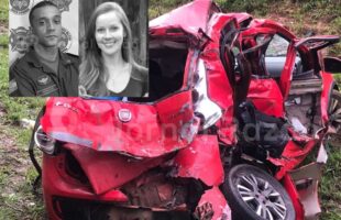 Acidente grave na br-282 mata bombeiro militar e namorada
