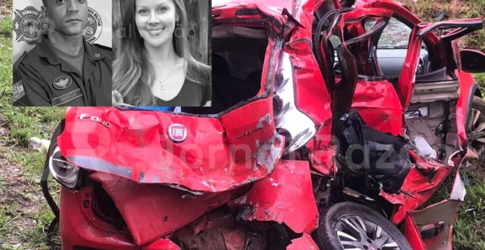 Acidente grave na br-282 mata bombeiro militar e namorada