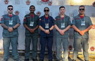 Bombeiros de Lauro Müller e Orleans controlam princípio de incêndio durante estadia em Rio do Sul