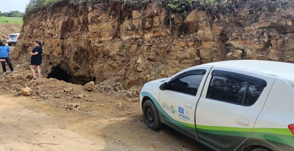 Paleotoca em Lauro Müller, SC, é confirmada por geoparque da Unesco e revela detalhe inédito