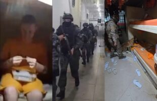 Gti invade Canhanduba após flagra de presos com celular e maconha