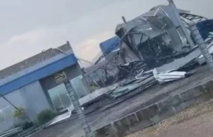 Defesa civil descarta tornado e confirma frente de rajada em Braço do Norte