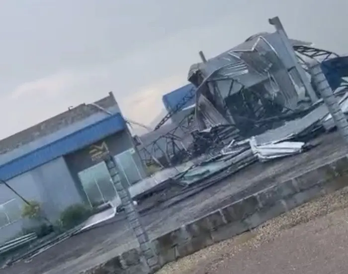 Defesa civil descarta tornado e confirma frente de rajada em Braço do Norte