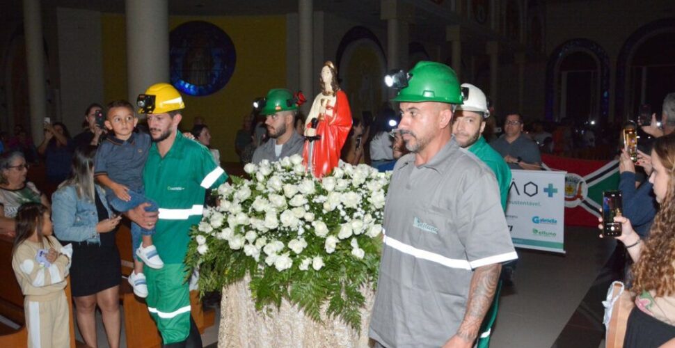 Missa do setor carbonífero celebra tradição e fé em Içara nesta sexta-feira