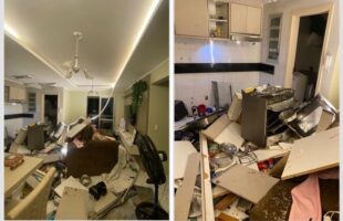 Explosão de gás atinge apartamento e fere mulher em Içara