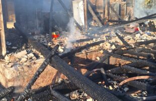 Incêndio destrói salão de festas no interior de Rio Fortuna