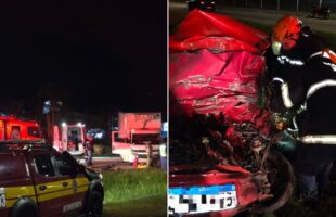 Tragédia na BR-282: motorista morre preso às ferragens em Palhoça