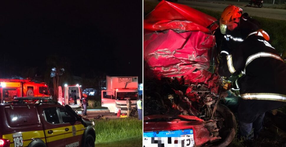 Tragédia na BR-282: motorista morre preso às ferragens em Palhoça