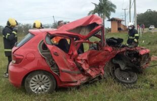 Motorista morre após colisão frontal em Balneário Rincão