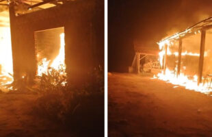 Incêndio consome 200 m² de marcenaria em comunidade de Tubarão