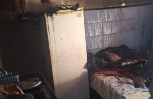 Incêndio em kitnet pode ter sido causado por vela esquecida sobre geladeira