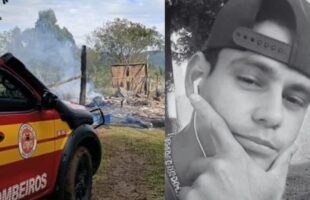 Jovem morre carbonizado em casa onde pernoitava após colheita de pinhão na serra catarinense