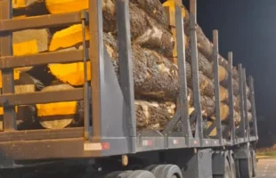 Carreta com 12 toneladas de excesso de peso é flagrada em Gravatal