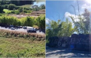 Motorista de Morro da Fumaça morre após tombamento de carreta em Minas Gerais