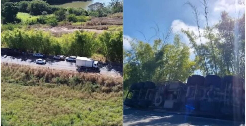 Motorista de Morro da Fumaça morre após tombamento de carreta em Minas Gerais