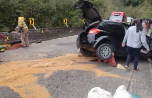 Grave acidente é registrado na Serra do Rio do Rastro