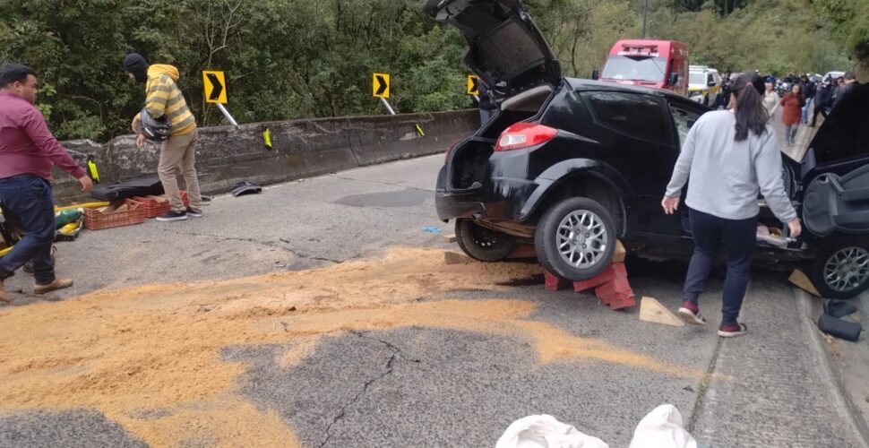 Grave acidente é registrado na Serra do Rio do Rastro