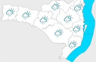 Santa Catarina terá semana de chuva, frio e risco de temporais