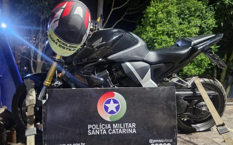 PM recupera motocicleta furtada em Jaguaruna menos de 24 horas após o crime