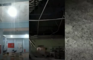 Temporal causa estragos, queda de árvores e granizo no Norte de SC