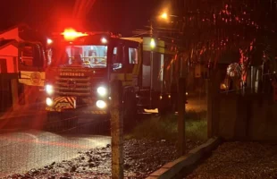 Princípio de incêndio é controlado em residência de Forquilhinha