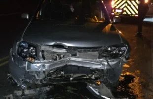 Mulher fica ferida após colisão frontal entre dois veículos em Urussanga