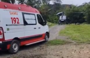 SAMU de Lauro Müller atende idoso em estado grave após queda em Treviso