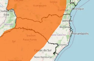 Alerta prevê temporais, granizo e rajadas de vento de até 100 km/h em SC