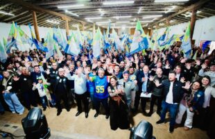 Mais de mil apoiadores participam de ato de campanha de Beto e Julio em Braço do Norte