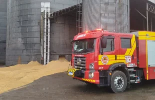 Funcionário morre após ser soterrado dentro de silo de grãos em Turvo
