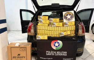 PMRv apreende cigarros e vinhos contrabandeados após perseguição em Maravilha