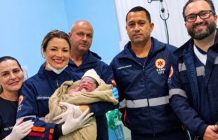 Bebê nasce dentro de ambulância do Samu às margens da SC-447