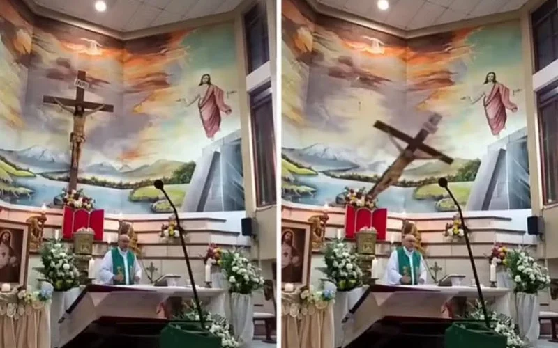 Padre morre após cruz cair sobre ele durante missa transmitida ao vivo no Equador