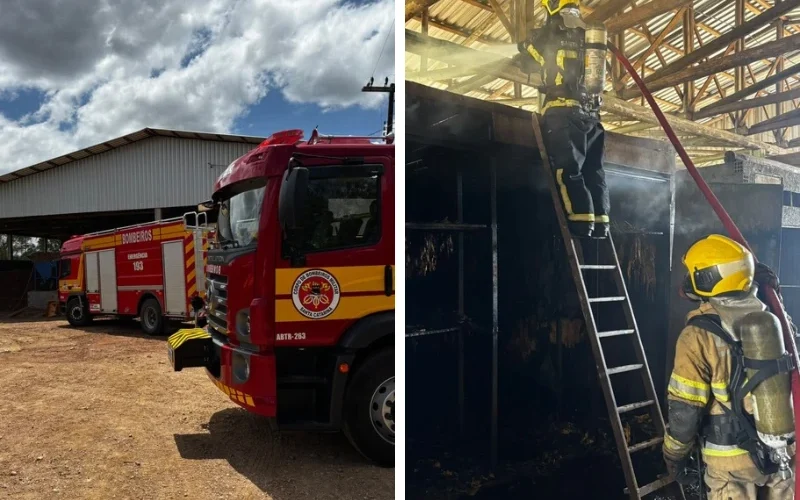 Incêndio em estufa de fumo causa prejuízo de R$ 65 mil em Orleans