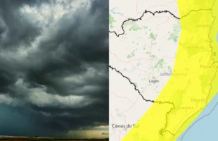 SC tem alertas para temporais e ventos fortes nesta sexta-feira